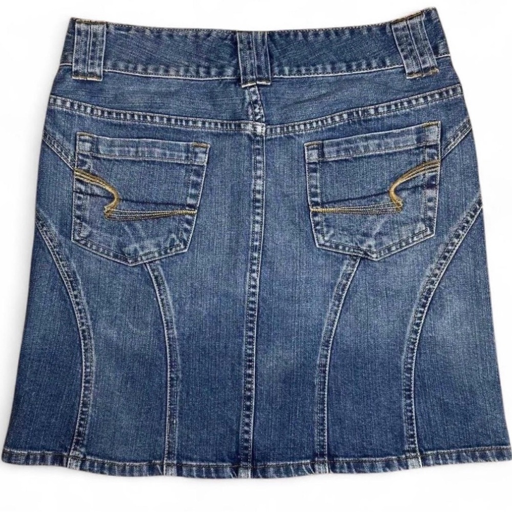 Y2K Era American Eagle Outfitters Blue Denim Mini Skirt